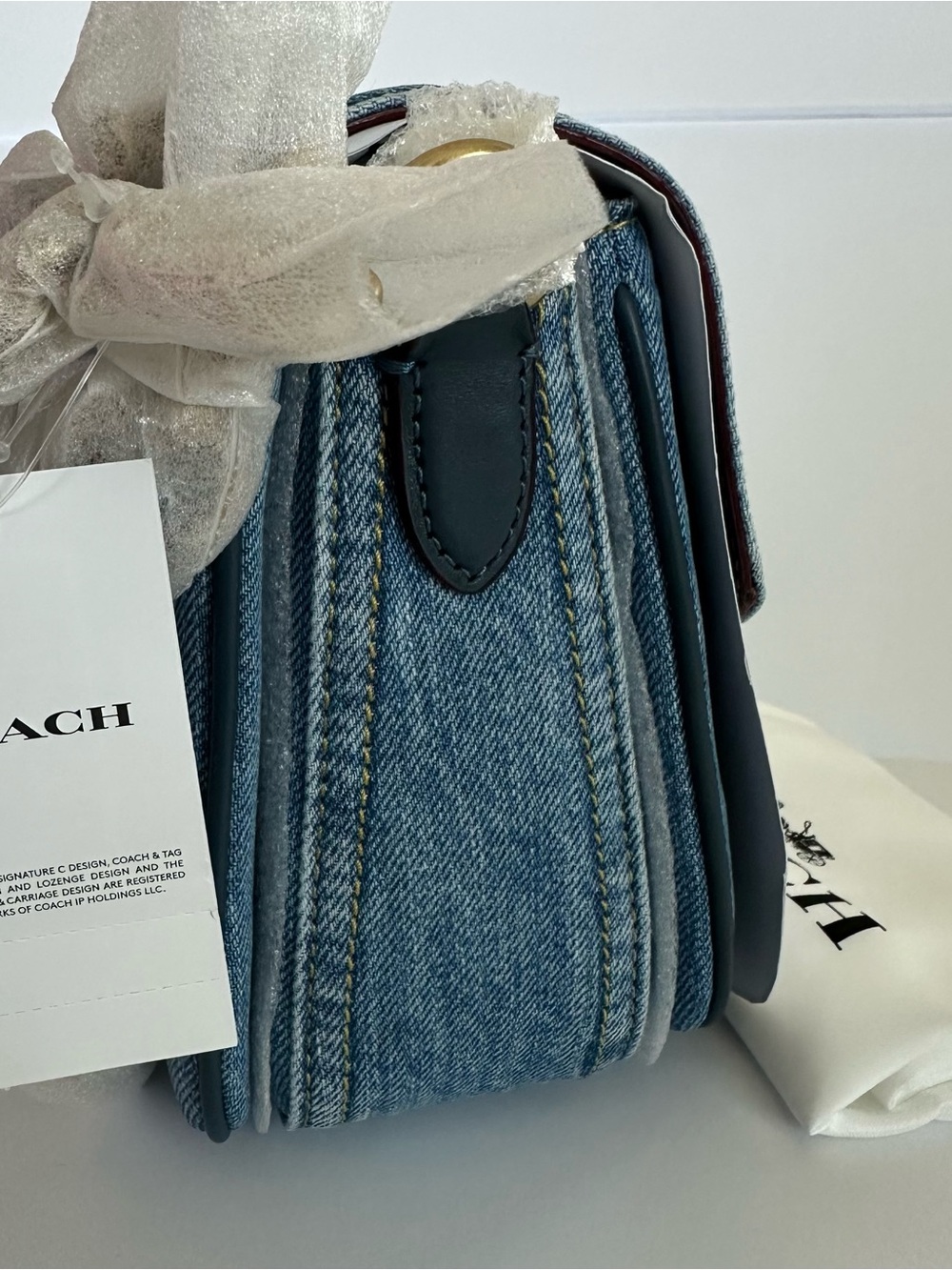 Authentic COACH Cassie 19 Crossbody in Indigo Denim CR662 | NWT - Picture 10 of 16